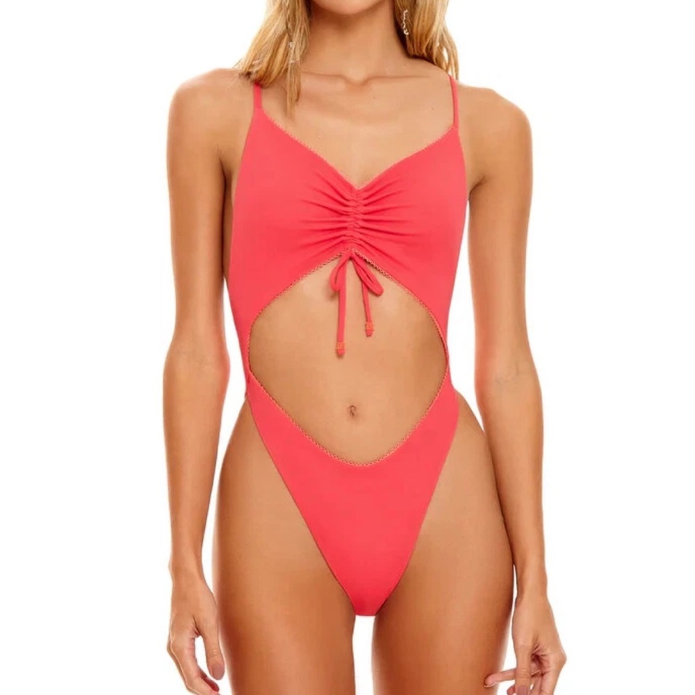 Agua Bendita Diany Tout One Piece Swimsuit Pink